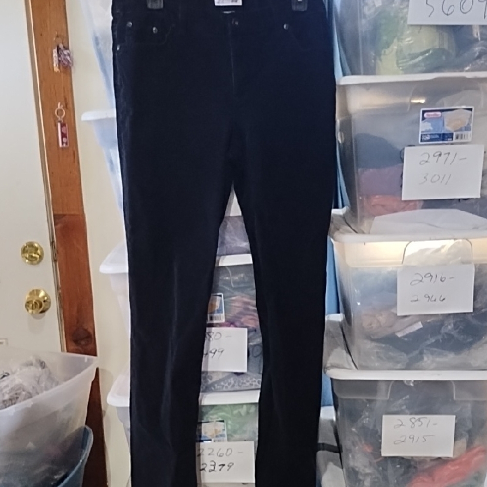 St. John's Bay Black Corduroy Pants